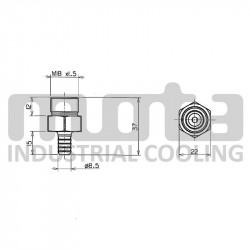 (lot de 10) Bouchon Drain automatique pour échangeur d'air (intercooler)